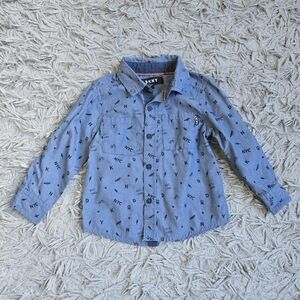 DKNY Blue Button-Up Shirt